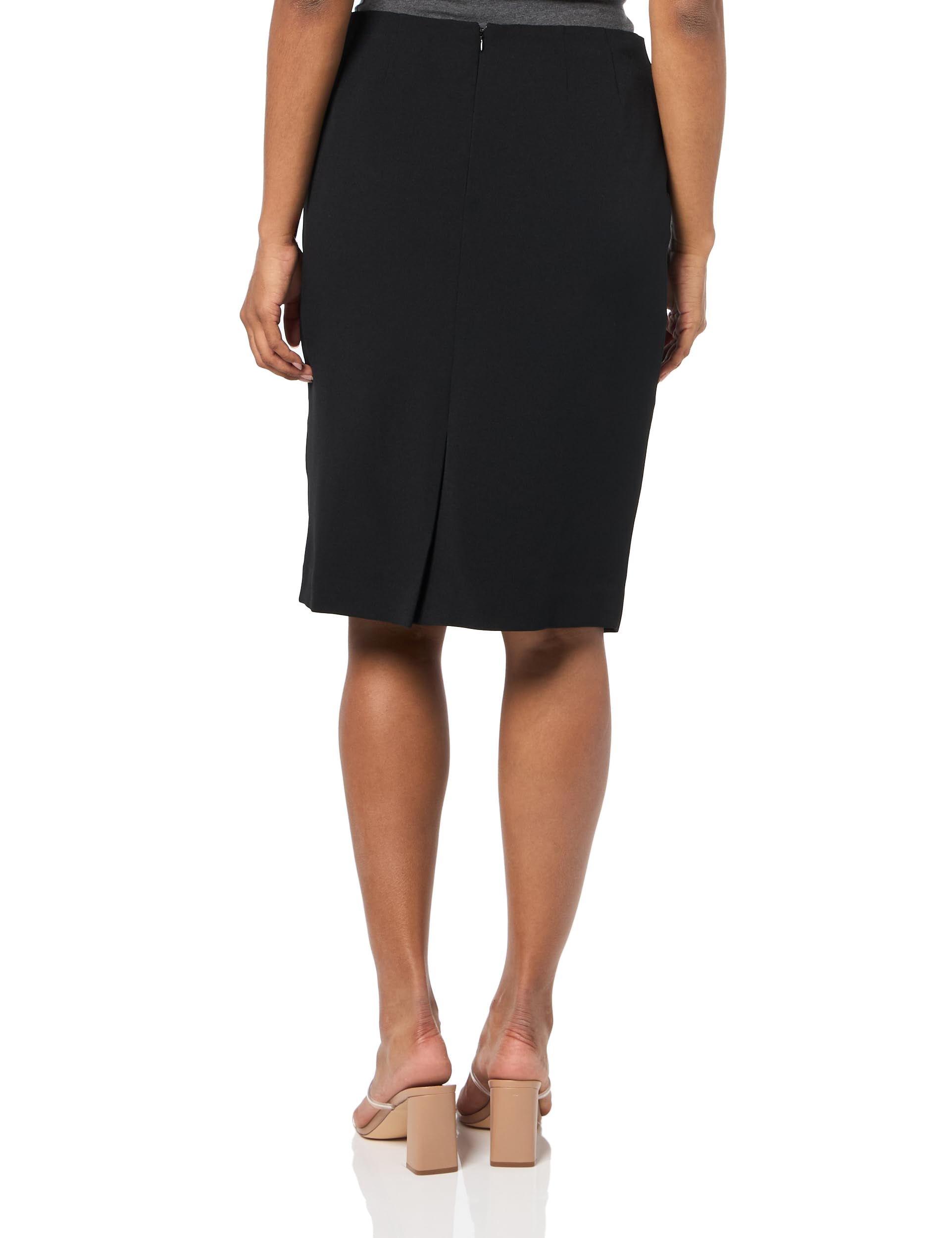 Kasper Women's Stretch Crepe Knee-Length Pencil Skirt - Comfortable Office & Business Casual Wear for Professional Women