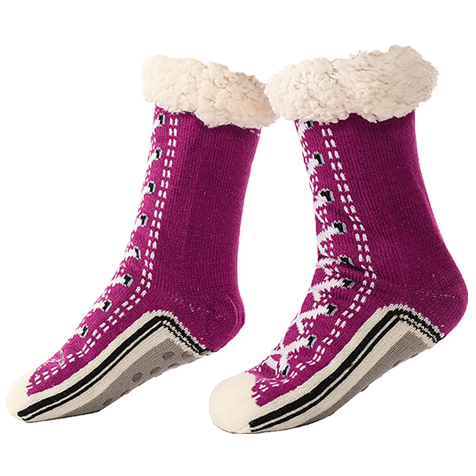 2025 New Brisk Rhythm Cashmere Slipper Socks for Men & Women - Ultra Soft Non-Slip Winter House Slippers for Cozy Home, Lounge & Travel Comfort