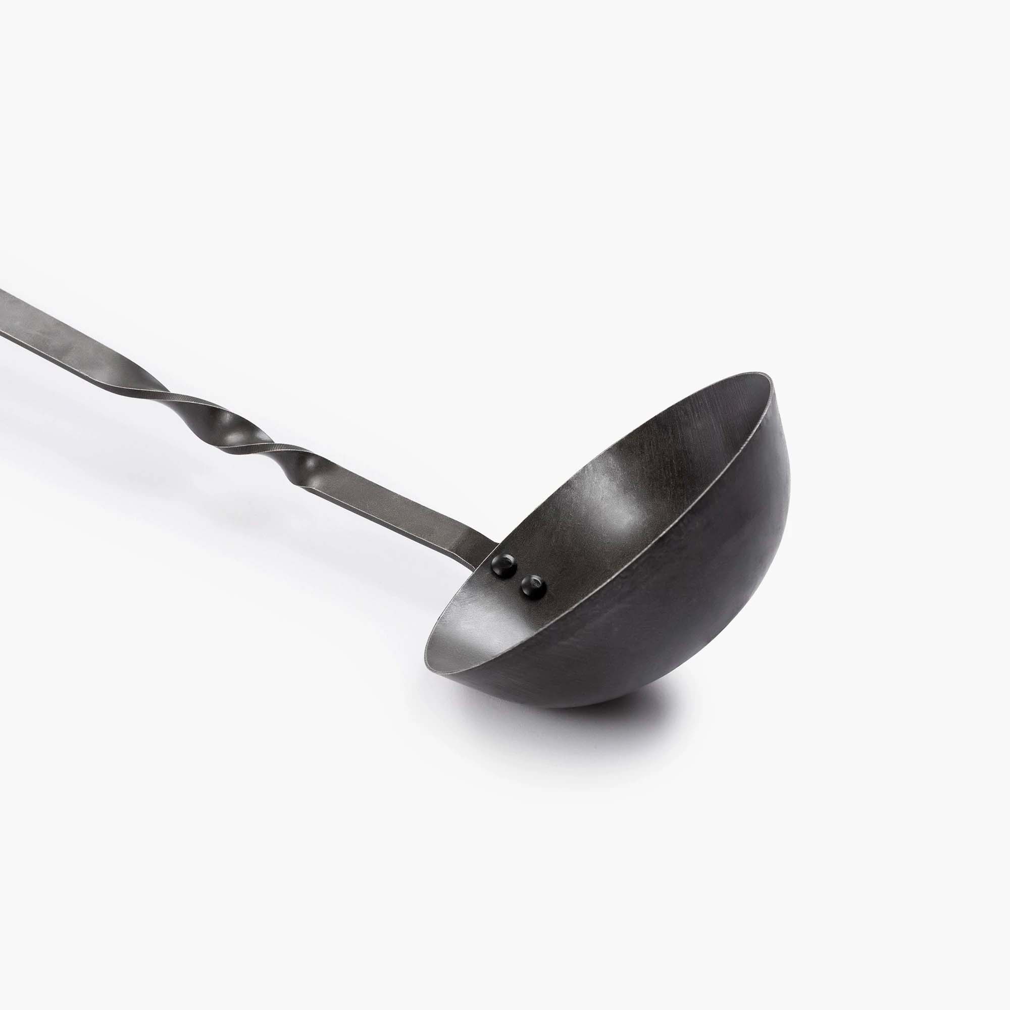 Premium Stainless Steel Cowboy Grill Ladle - Heavy Duty BBQ Cooking Utensil for Grilling, Camping & Outdoor Cooking - Perfect for Steak, Burgers & More