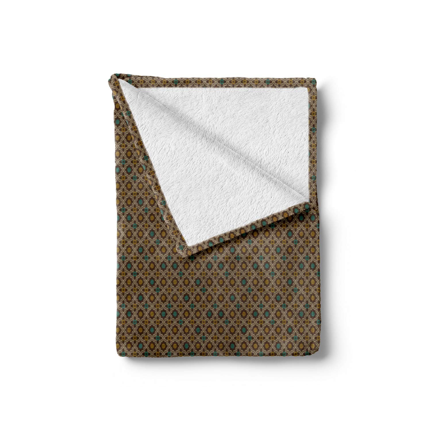 Ambesonne Chocolate Brown Fleece Throw Blanket 50