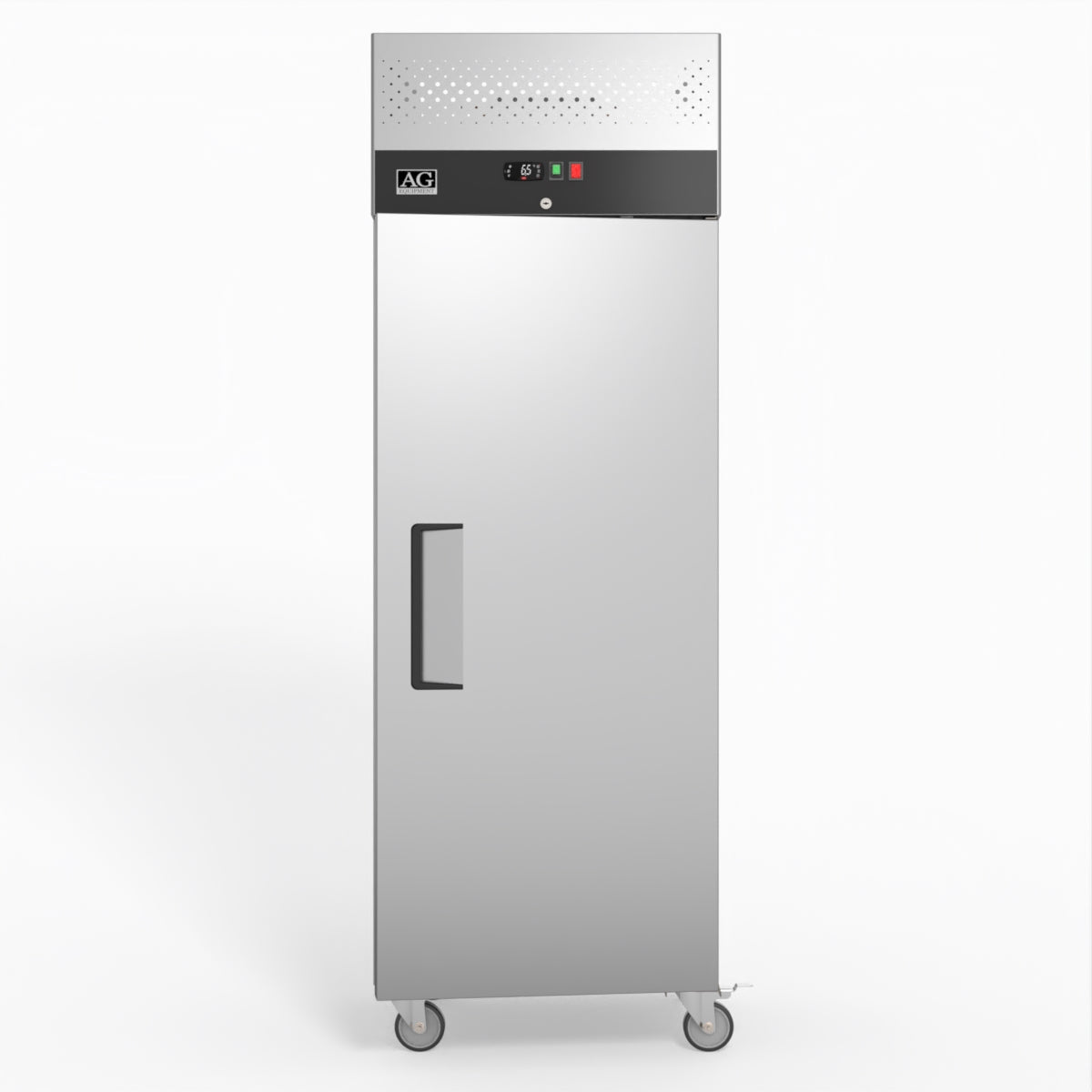 AG 429 Litre Stainless Steel Upright Freezer - Single Door Commercial Freezer GNX400BT for Restaurants, Grocery Stores & Home Use