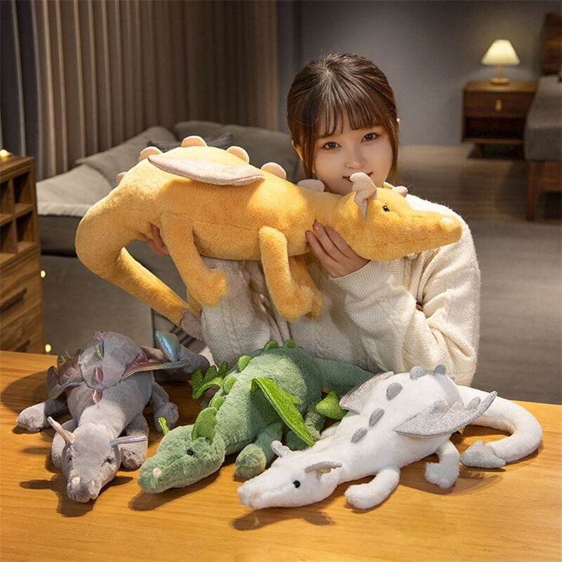 Giant Flying Dragon Plush Toy - Kawaii Cute Dragon Stuffed Animal for Kids & Adults | Perfect for Birthday Gifts, Room Decor, and Fantasy Themed Parties