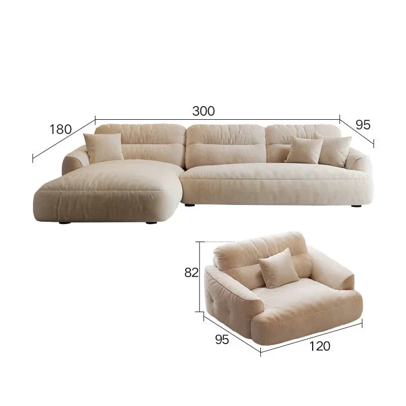 Lazy Para Sectional Lounge Sofa - Modern Comfort for Ultimate Relaxation | Perfect for Living Room, Home Theater & Family Gatherings