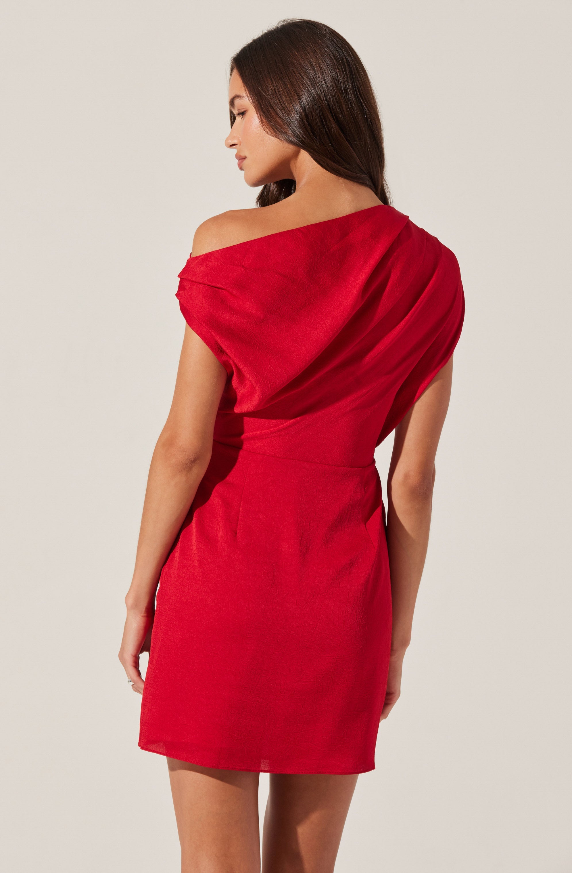 Elegant Draped Off Shoulder Mini Dress for Women - Sexy Party, Club, Date Night Outfit - Perfect for Summer, Beach, Vacation & Special Occasions
