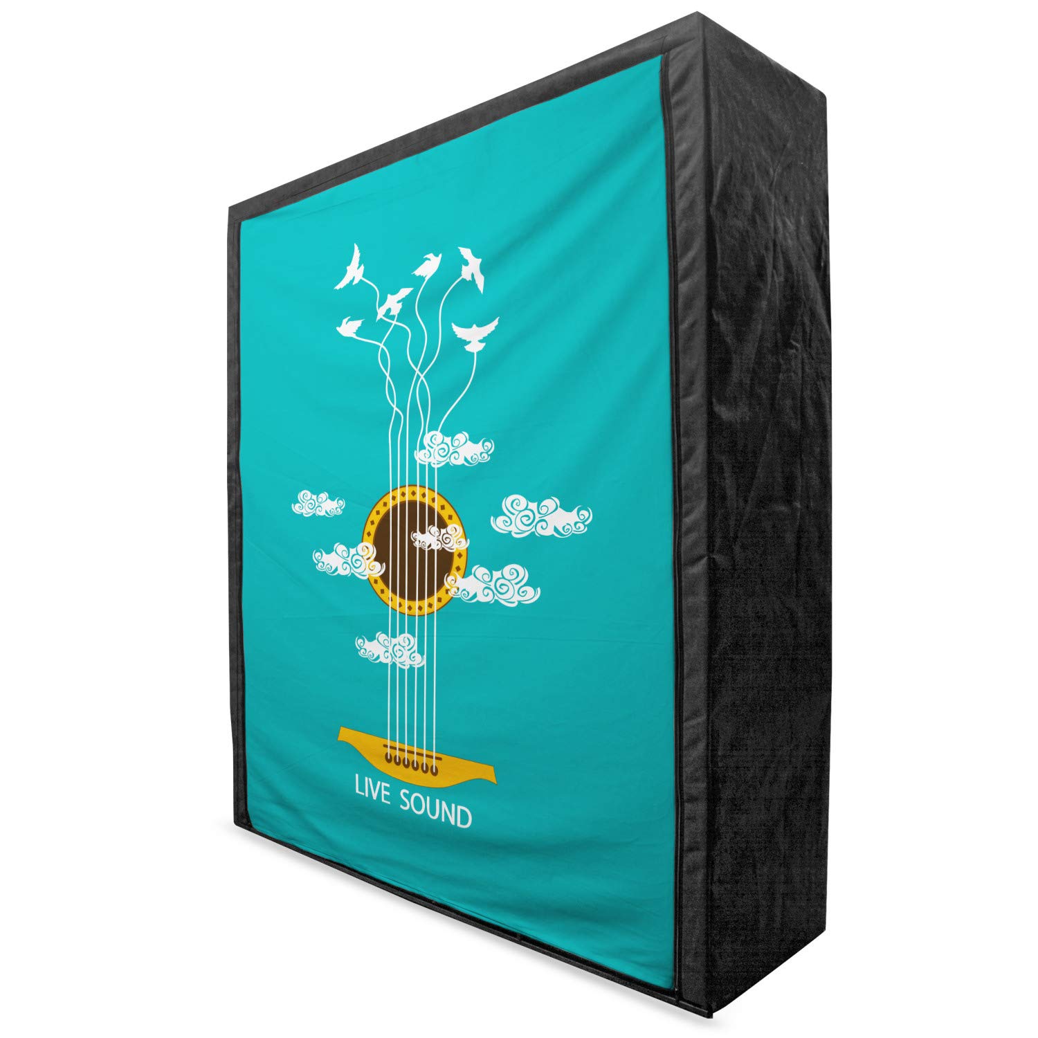 Ambesonne Guitar Themed Portable Fabric Wardrobe - 59