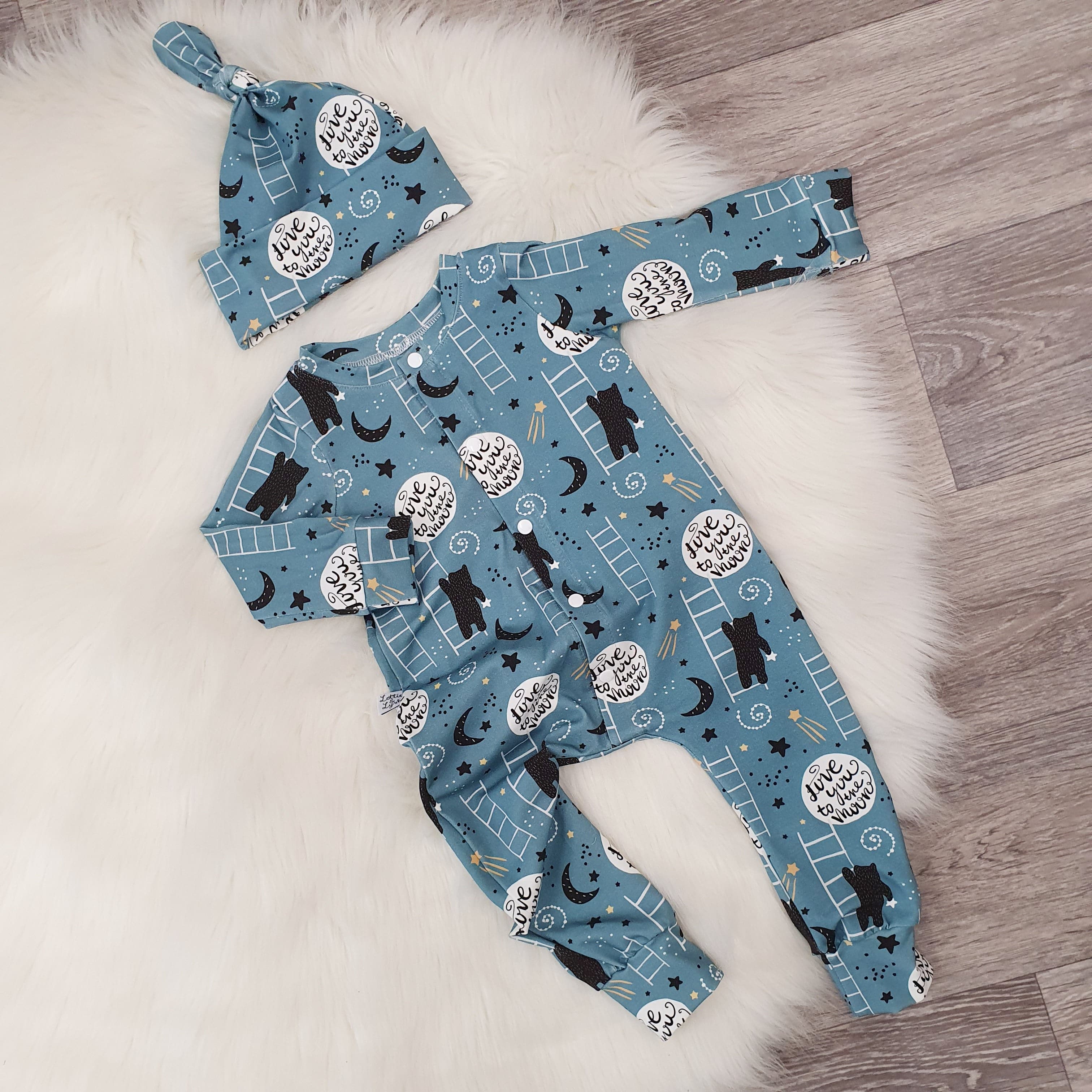 Love You Bears Long Leg Popper Romper - Adorable Baby Jumpsuit for Boys & Girls | Perfect for Playtime, Photo Shoots & Everyday Wear