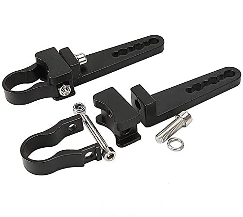 **Auxbeam 1 Inch Universal LED Light Bar Mounting Bracket Kit - Heavy Duty Bull Bar & Roll Cage Clamps for Off-Road Trucks, Jeep Wrangler (2-Pack) - Perfect for Night Driving & Off-Road Adventures**