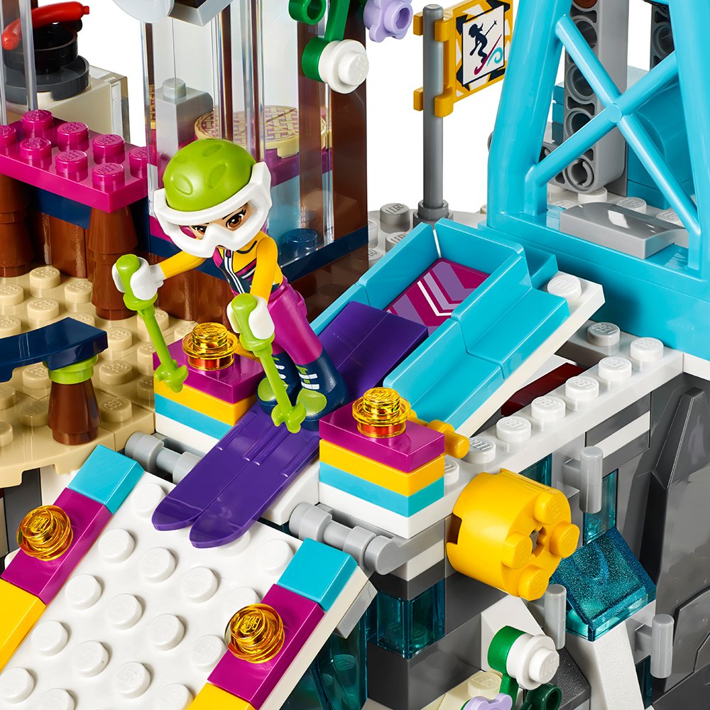 LEGO Friends Snow Resort Ski Lift 41324 Building Kit - 585 Pieces Creative Toy for Kids Ages 7+ - Perfect for Winter Themed Play, Birthday Gifts & Collectible Display