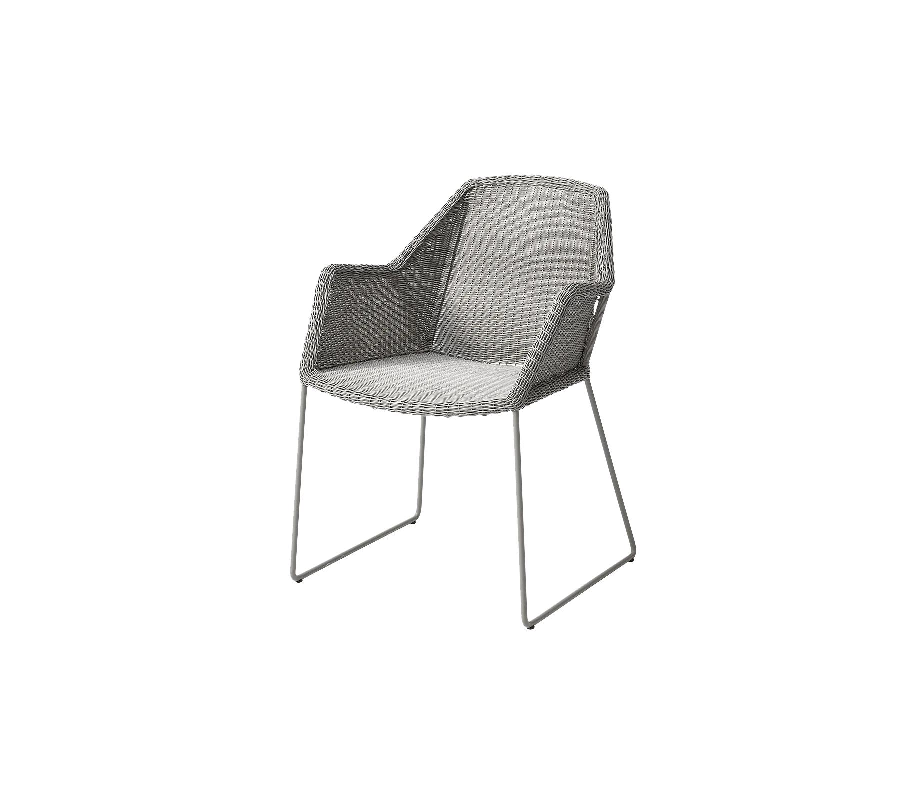 Breeze Outdoor Dining Weave Chairs Set of 2 - Lightweight Patio Furniture for Backyard, Poolside & Garden - Weather-Resistant Wicker Dining Chairs with Cushions