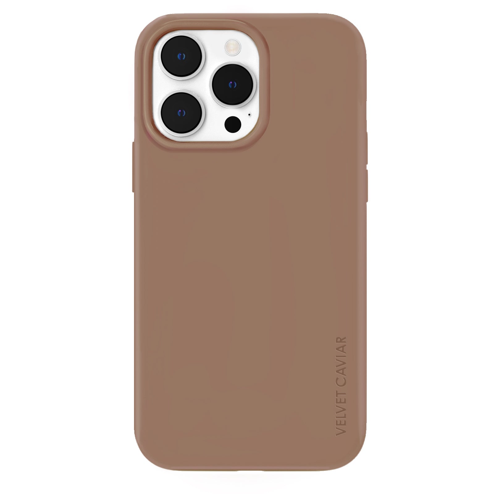 Durable Brown Silicone iPhone Case - Shockproof & Anti-Slip Protective Cover for iPhone 13/14/15 Pro Max - Perfect for Outdoor Activities, Work & Daily Use