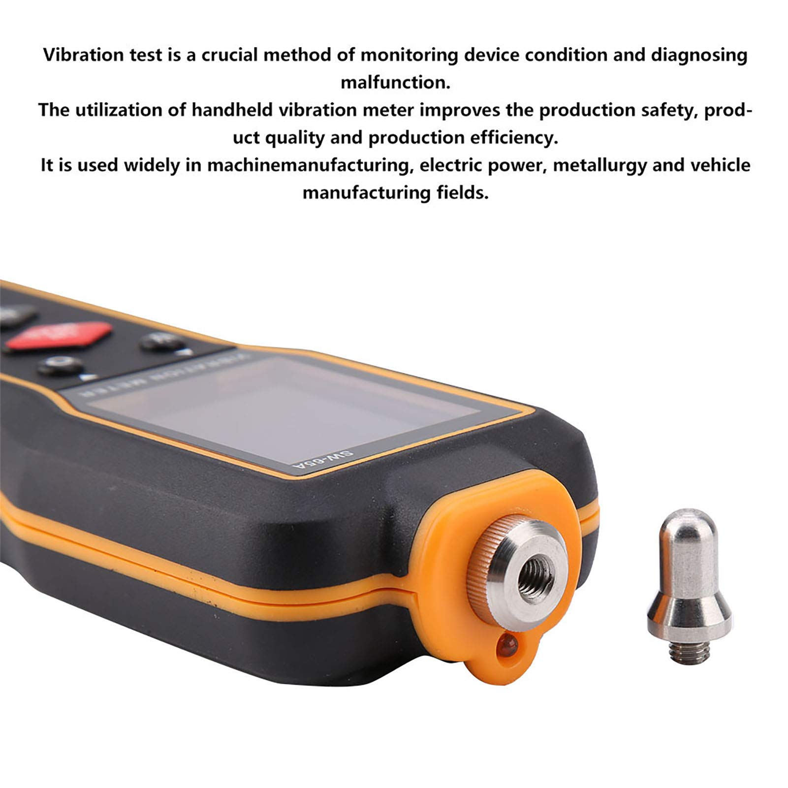 SW-65A Digital Handheld Vibration Meter - Portable Vibration Tester for Industrial Equipment, HVAC Systems & Machinery Maintenance | Accurate Vibration Measurement Tool