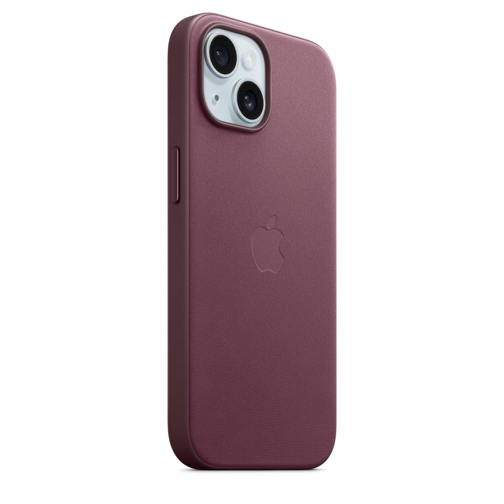 Apple iPhone 15 FineWoven MagSafe Case - Premium Mulberry Vegan Leather Cover | Slim Protective Phone Case for iPhone 15 with Magnetic Alignment | Perfect for Work, Travel & Everyday Use