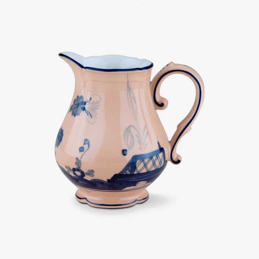 Ginori 1735 Oriente Italiano Porcelain Milk Jug - Elegant Coffee & Tea Serving Pitcher for Breakfast, Afternoon Tea, and Home Decor
