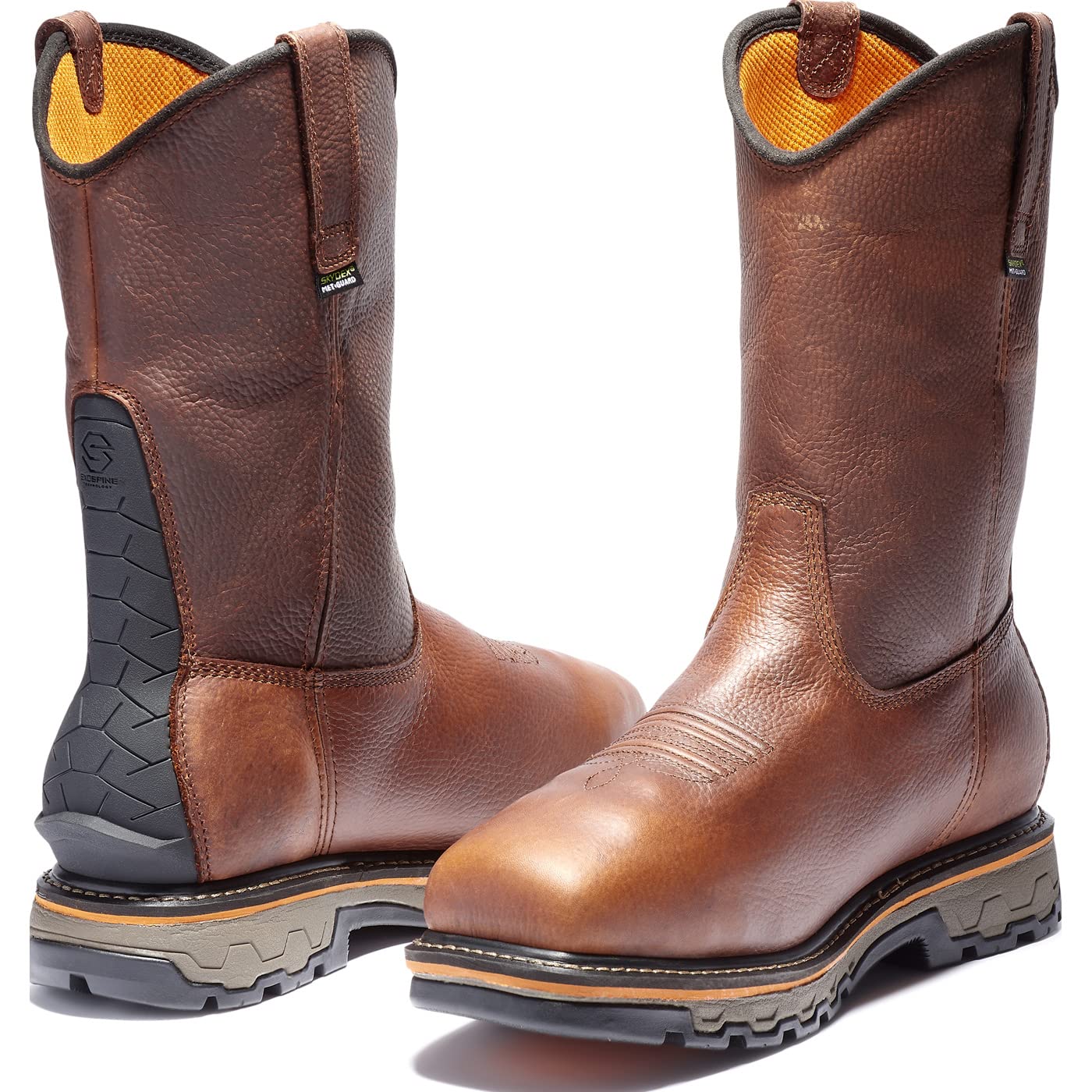 Timberland PRO True Grit Pull-On Composite Safety Toe Waterproof Work Boots with Internal Met Guard - Ideal for Construction, Warehouse & Industrial Safety Work