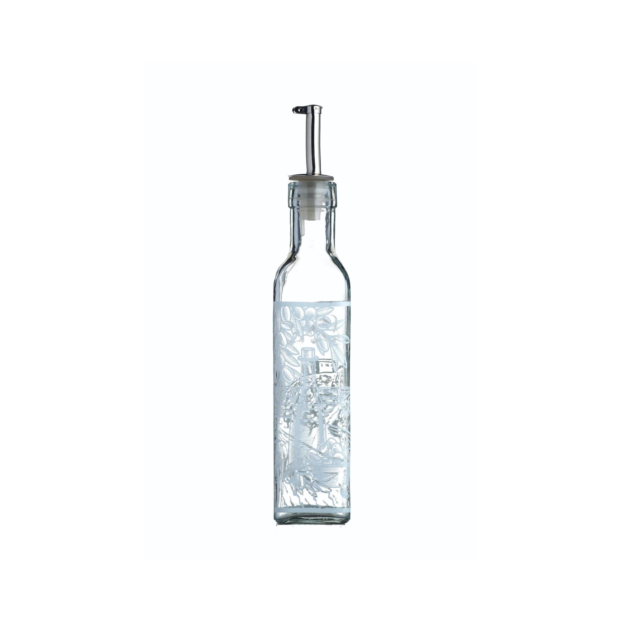 KitchenCraft Italian Olive Oil and Vinegar Drizzlers Set - Premium Glass Bottle for Cooking, Salad Dressing & Gourmet Recipes - Perfect for Home Kitchen, Restaurants & Gift Giving