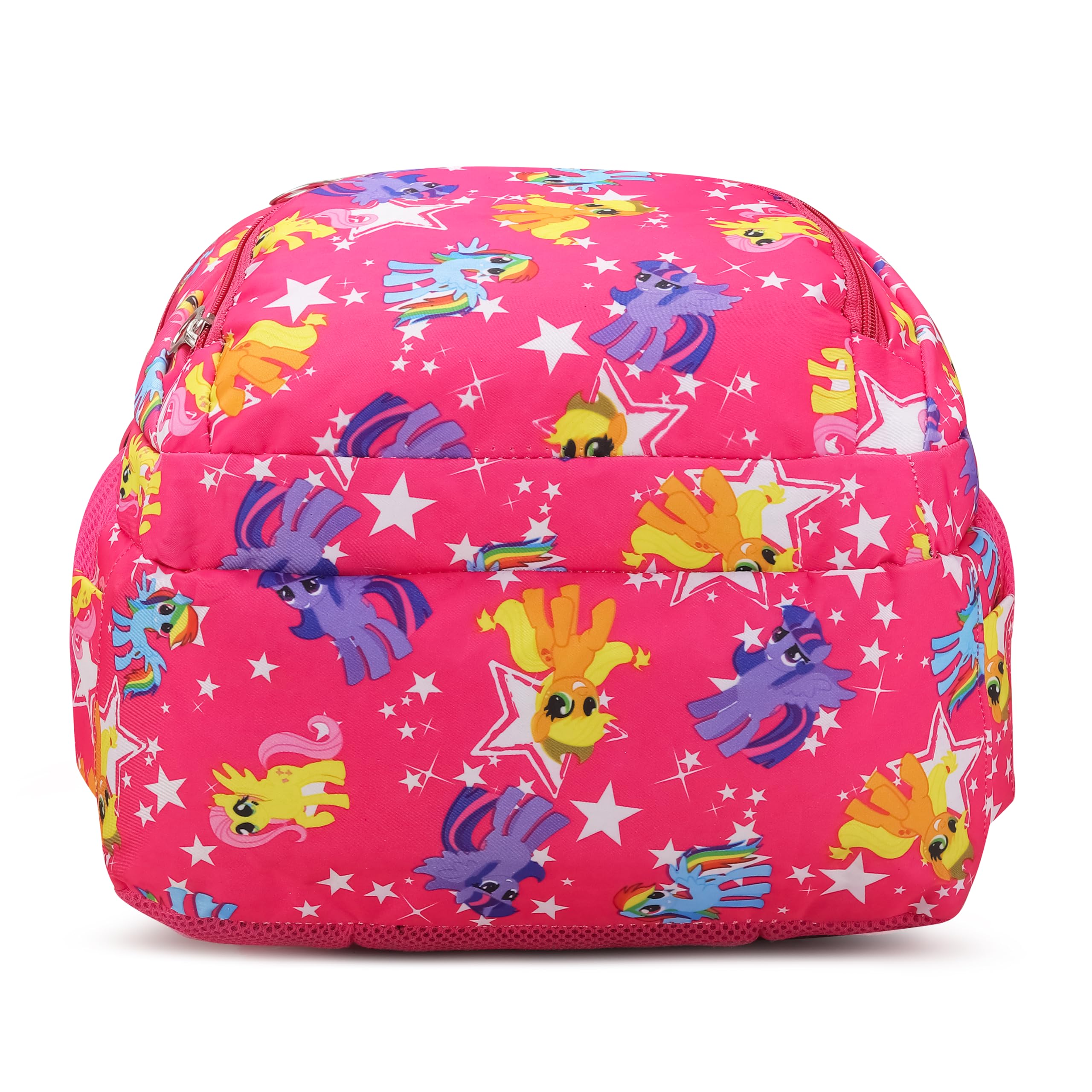 CLUCI Pink Printed Fabric School Backpack for Girls Ages 5-15 | Lightweight Kids Bookbag with Adjustable Straps | Perfect for Elementary, Middle School & Daily Use