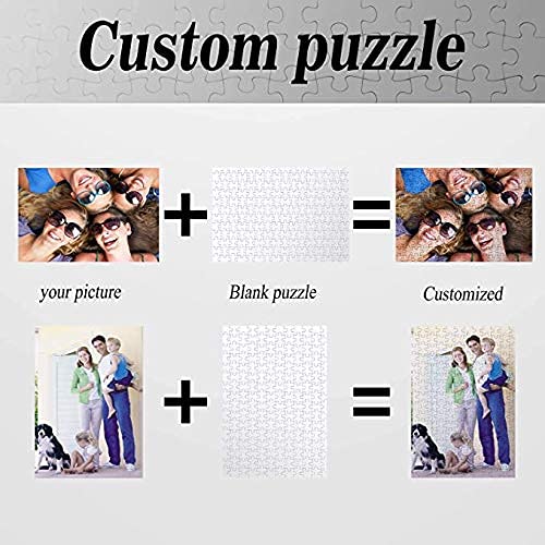 Custom Photo Jigsaw Puzzle - 300/500/1000 Pieces Personalized Puzzle for Adults & Kids | Unique Gift for Wedding, Graduation, Family Game Night & Home Decor
