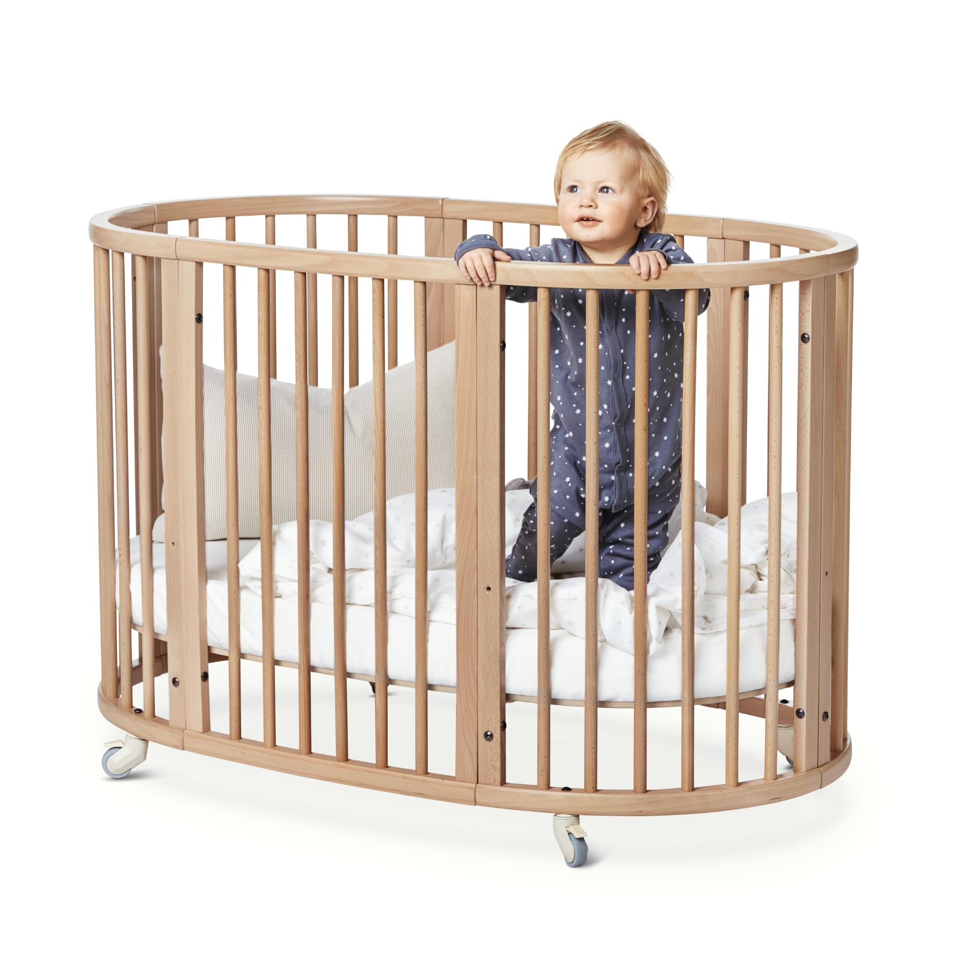 Stokke Sleepi Mattress with Organic Cotton Cover by Colgate - Breathable Foam Crib Mattress for Newborns & Infants - Hypoallergenic & Waterproof - Fits Stokke Sleepi Crib & Convertible Bed - Perfect for Nursery, Daycare & Travel Use