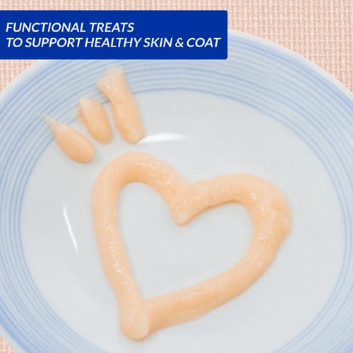 Inaba Churu Skin & Coat Tuna Recipe Creamy Purée Cat Treats - Delicious & Nutritious Cat Snacks for Healthy Skin & Shiny Coat - Perfect for Training, Bonding & Treating Your Feline Friend
