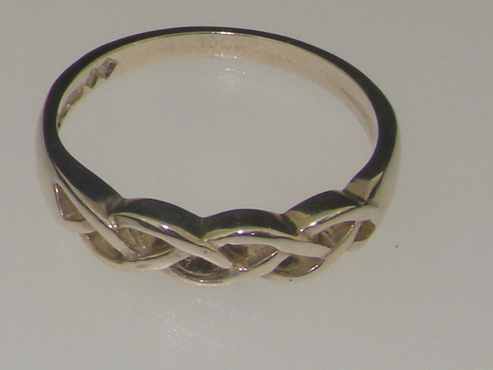 925 Sterling Silver Celtic Knot Wedding Band Ring for Women & Men - Elegant Celtic Weave Design, Comfort Fit, Durable & Hypoallergenic - Perfect for Engagement, Anniversary, Promise & Couple Rings