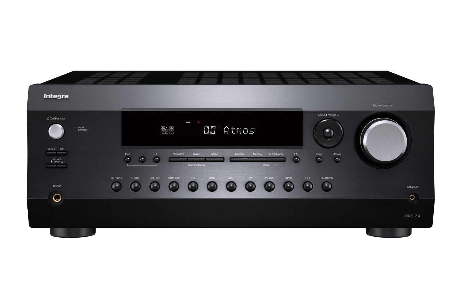 Integra DRX-2.4 7.2 Channel Network AV Receiver with Dolby Atmos - Open Box for Home Theater & Music Streaming