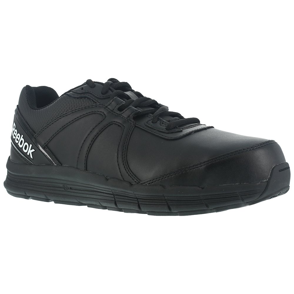 Reebok RB351 Men's Steel Toe Work Shoes - Black Safety Trainer for Construction, Warehouse & Industrial Use