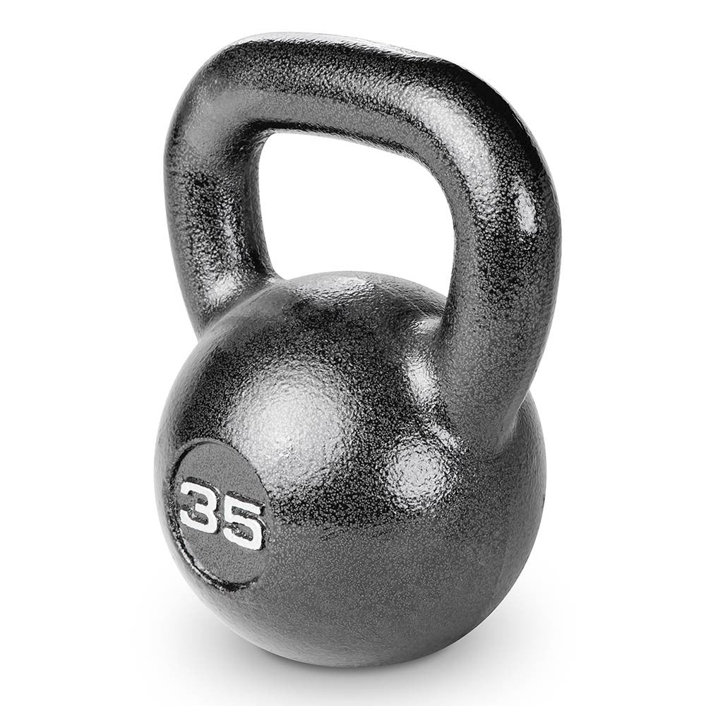 35lb Hammertone Kettlebell - Heavy Duty Cast Iron Home Gym Equipment for Strength Training, CrossFit & Weightlifting | HKB 035 | Perfect for Home Workouts & Fitness Studios