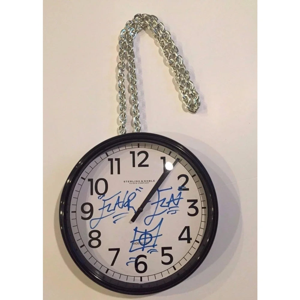 Flavor Flav Signed Clock Necklace with COA - Authentic Flava Flav Autograph Collectible - Perfect for Hip Hop Fans & Music Memorabilia Collectors