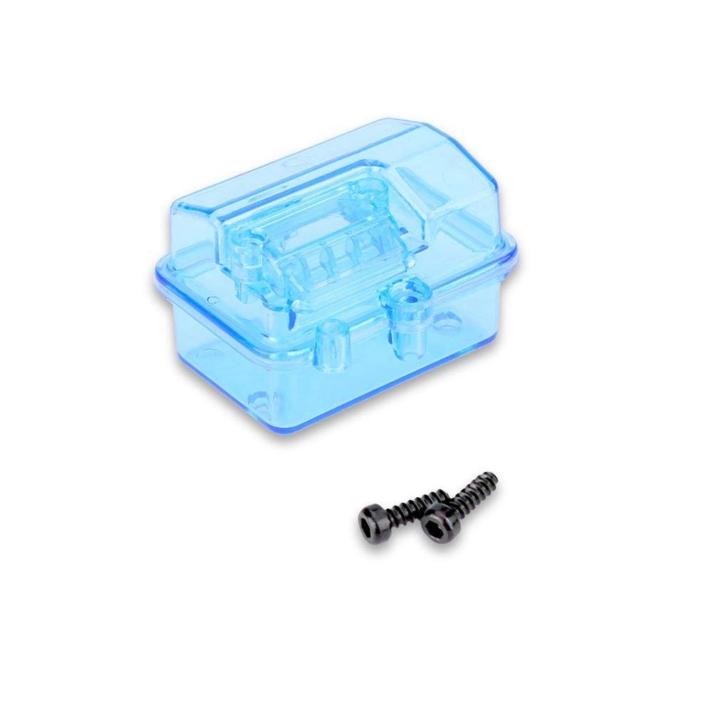 Waterproof Receiver Box for Huanqi 727 Slash RC Remote Control Cars - Transparent Plastic Enclosure for Electronics Protection (Ideal for Off-Road Bashing, Crawling & RC Racing)