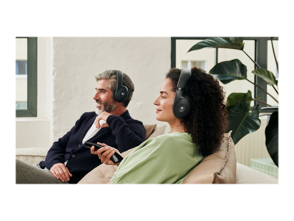 Sennheiser HDR 120 Wireless Headphones - Over-Ear Bluetooth Headset with Noise Cancelling, 30H Battery for Home Office, Gaming & Travel