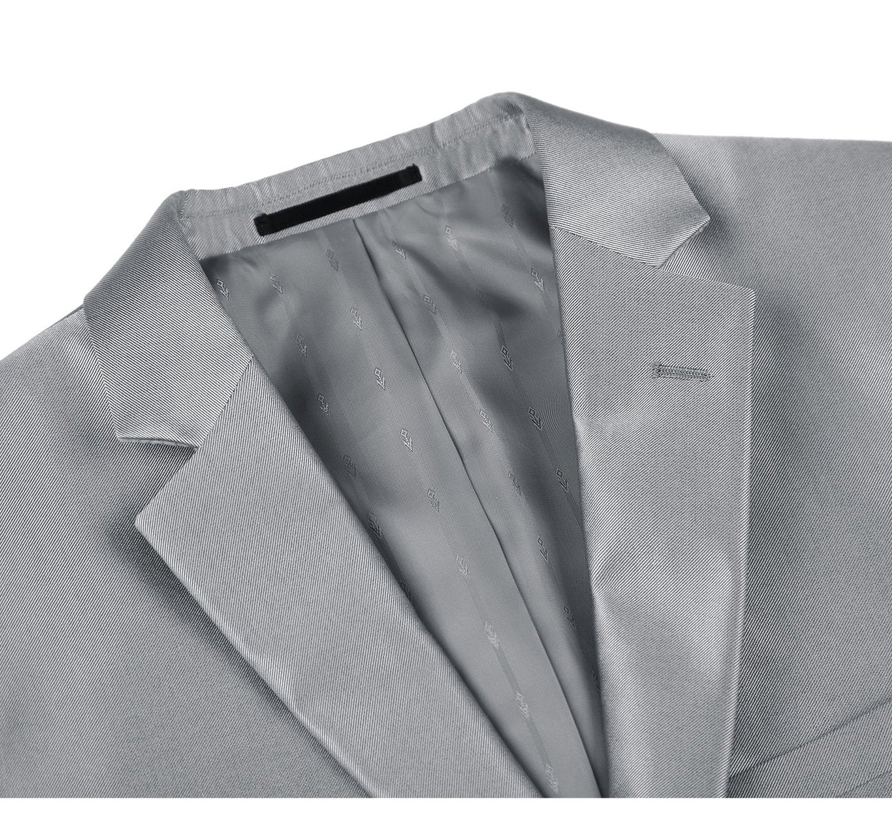 Alessandro Vitello by Renoir Sharkskin Classic Fit Italian Styled Two Piece Suit 207 2 | Premium Men's Business Formal Attire for Weddings, Office & Special Occasions