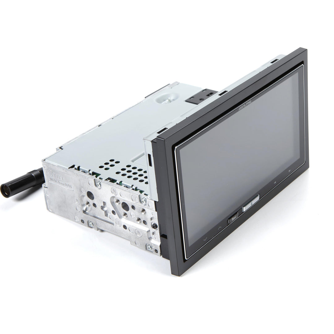 Alpine iLX 107 7-inch Double DIN Mechless Car Stereo with Wireless Apple CarPlay - Perfect for Jeep, Truck & SUV Upgrades