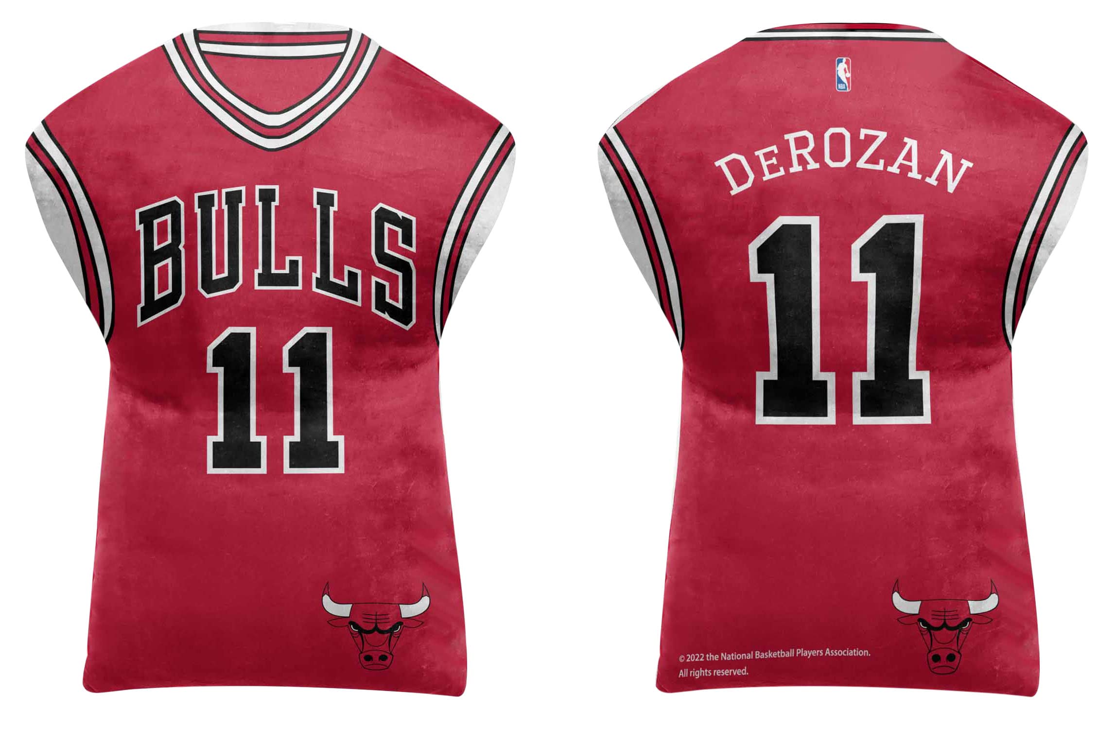 NBA Chicago Bulls Demar DeRozan Jersey Cloud Pillow - Red Basketball Fan Gift, Travel & Home Decor Accessory for Sports Enthusiasts | Perfect for Game Day, Bedroom Decor & Fan Collections