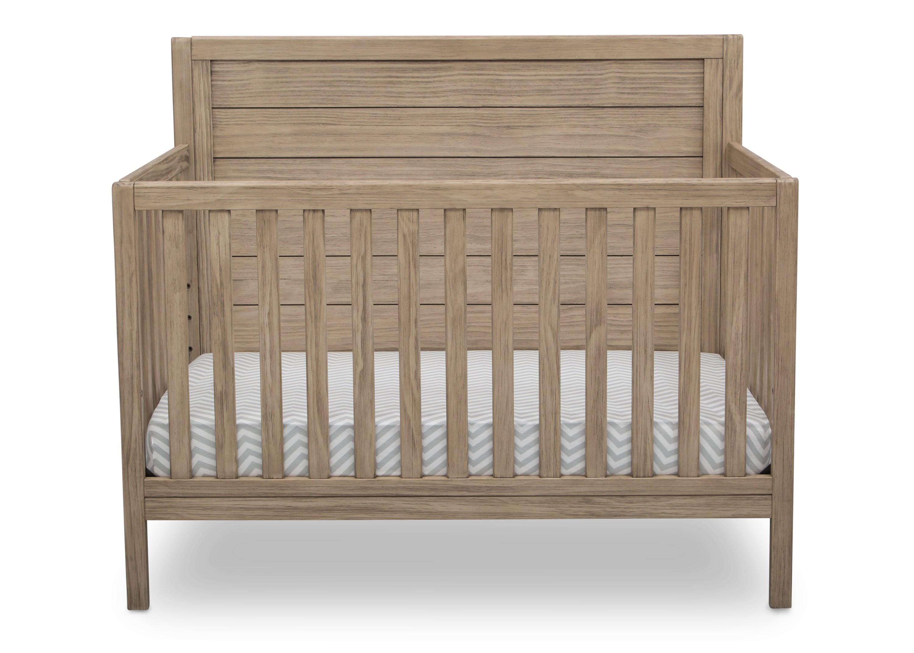 Cambridge 4-in-1 Convertible Baby Crib - Toddler Bed & Daybed with Mattress - Nursery Furniture for Boys & Girls - Perfect for Bedrooms, Daycare & Guest Rooms