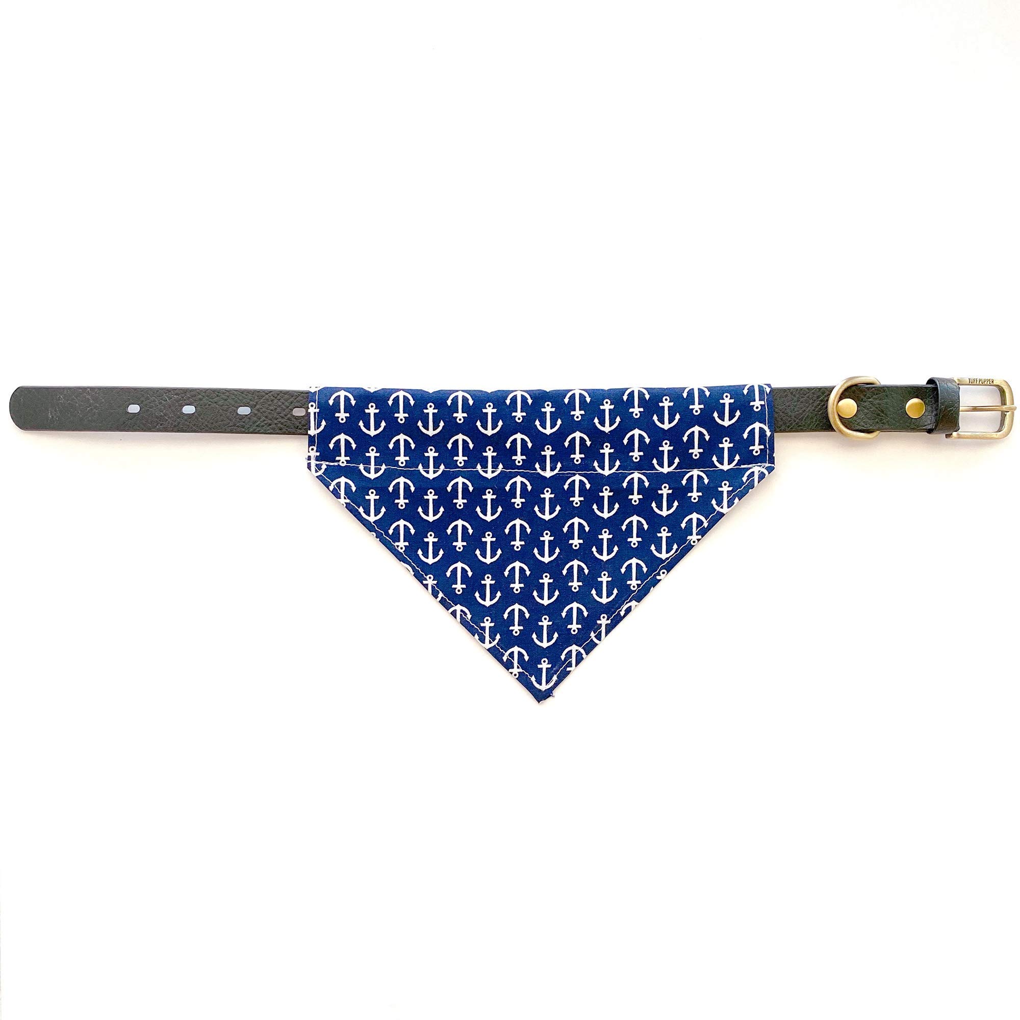 Anchors Away Slip-On Dog Bandana - Adjustable Pet Bandana for Small Medium Large Dogs - Perfect for Outdoors, Walks & Pet Photos