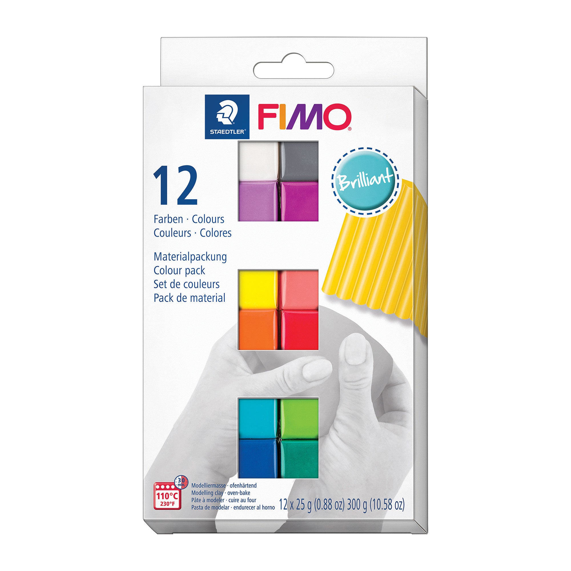 12 Pack FIMO Soft Polymer Clay - Vibrant Colors for DIY Crafts, Jewelry Making, and Home Decor | Oven-Bake Modeling Clay for Artists & Kids | Non-Toxic & Easy to Use