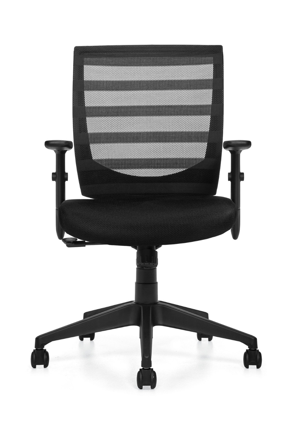 OTG11921B Mid Back Mesh Office Chair with Tilt Function - Ergonomic Adjustable Swivel Task Chair for Home & Office Workspace