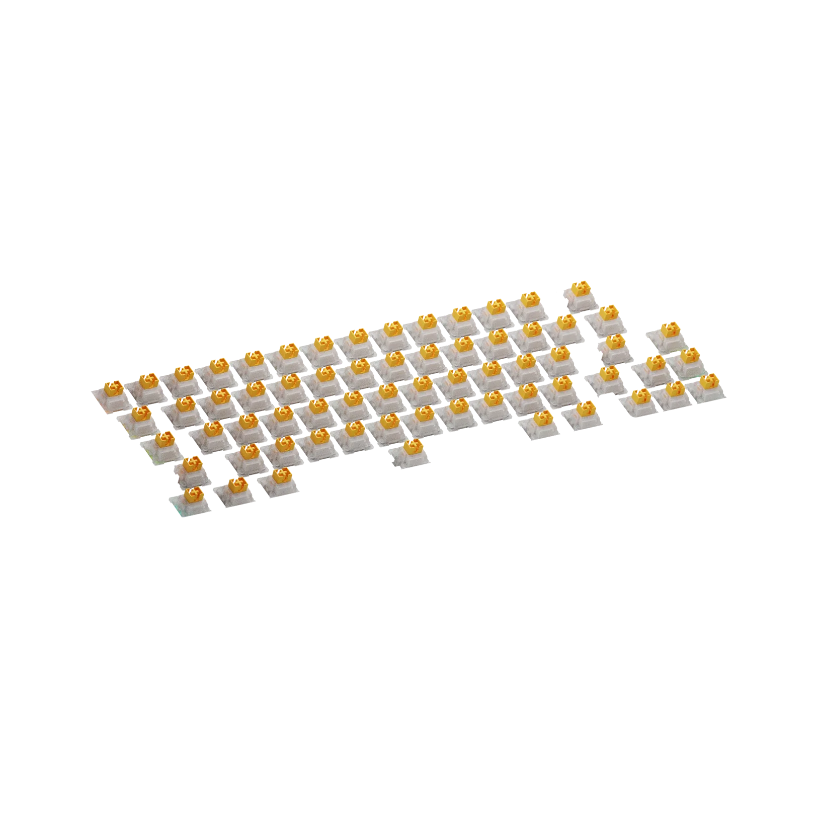 Glorious Panda Silent Linear Switches - 65g Actuation Force, ANSI Layout - Perfect for Quiet Typing in Office & Gaming Setup