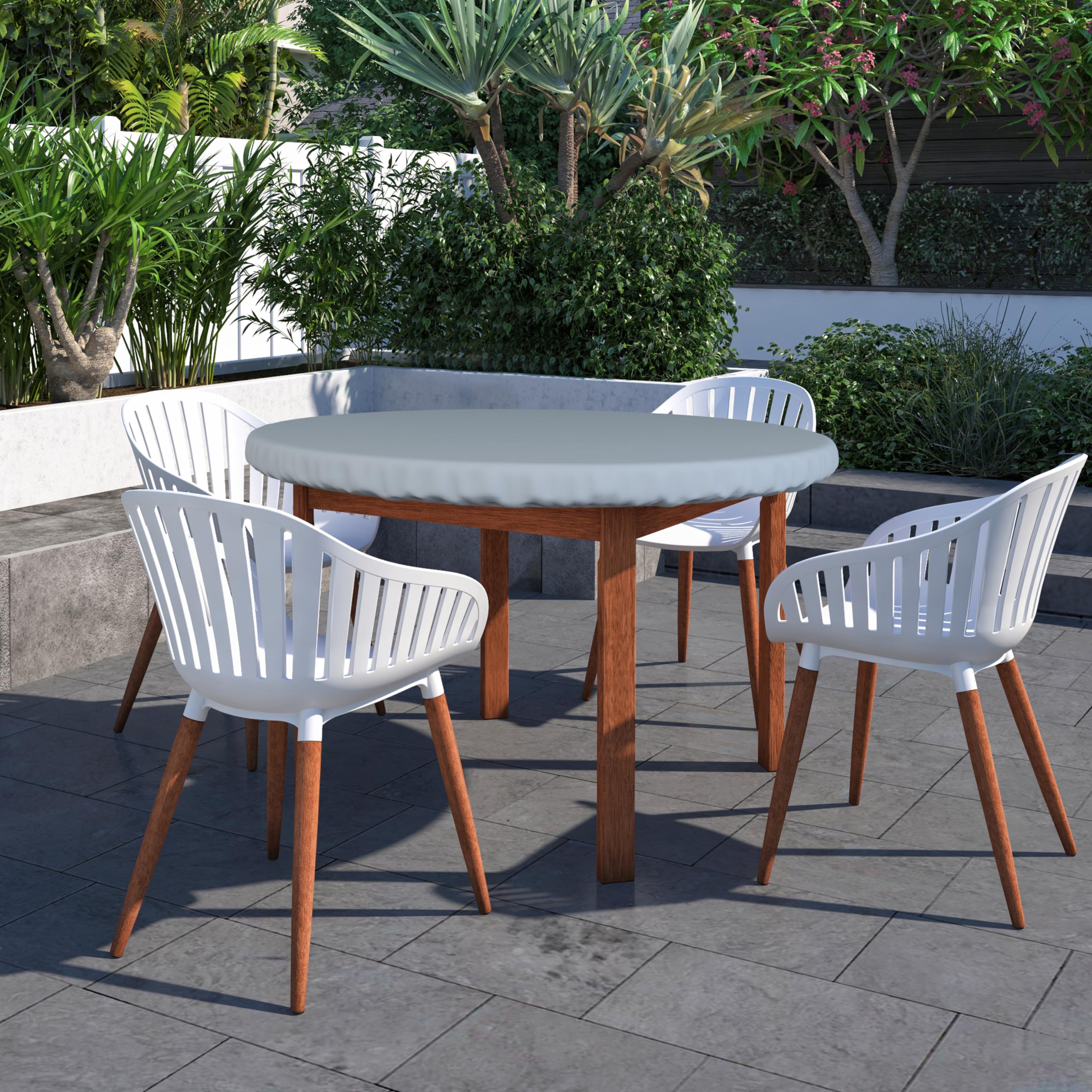 Heavy Duty 18 Oz Waterproof UV Resistant Outdoor Table Cover - 48