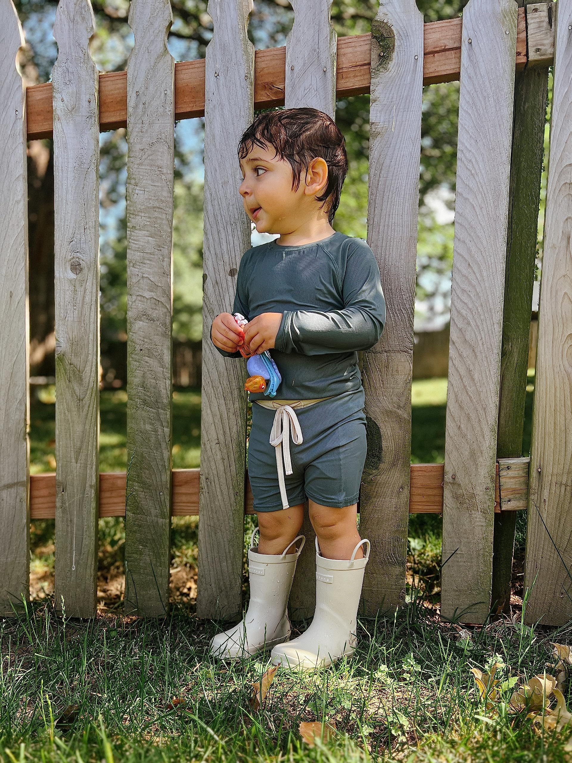 Puddle Buddies Toddler & Kids Rain Boots for Boys & Girls - Waterproof Mud Boots for Toddlers & Children - Perfect for Puddle Jumping, Outdoor Play & Rainy Day Adventures