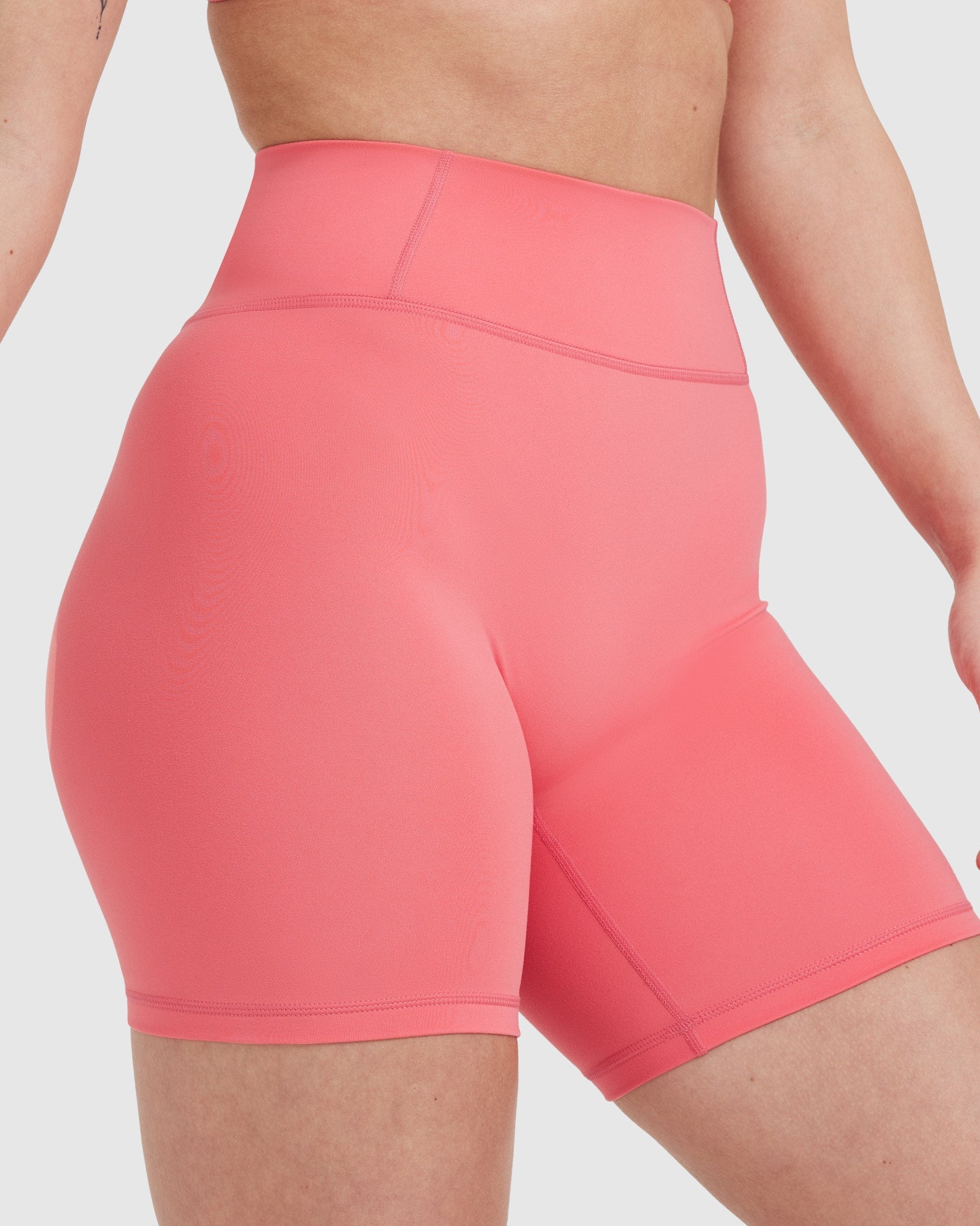 Timeless High Waisted Denim Shorts for Women - 6 Inch Inseam | Amplify Pink | Perfect for Summer Outfits, Beach Vacations & Casual Wear