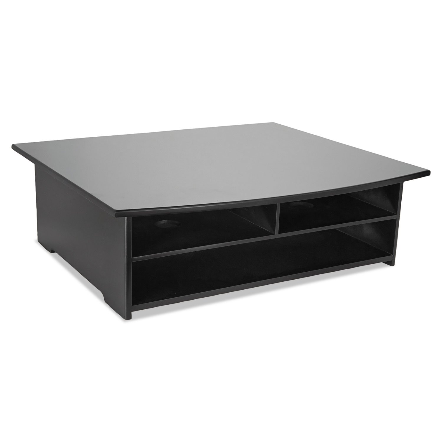 ROL82431 - Wooden Printer Stand with Adjustable Shelf, Home Office Desk Organizer for Printer, Scanner, and Supplies - Perfect for Small Spaces & Workspaces