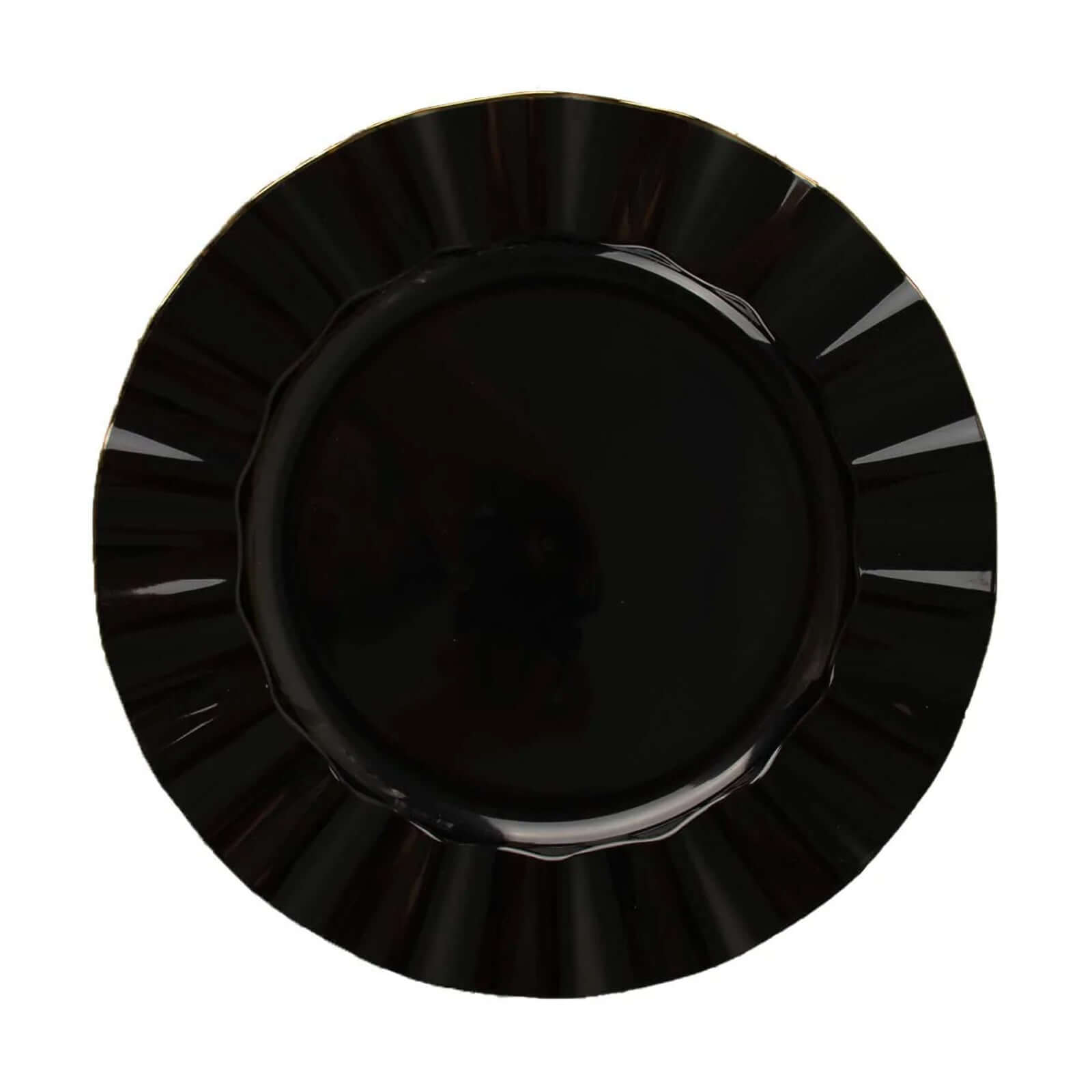 10 Pack Black Plastic 9