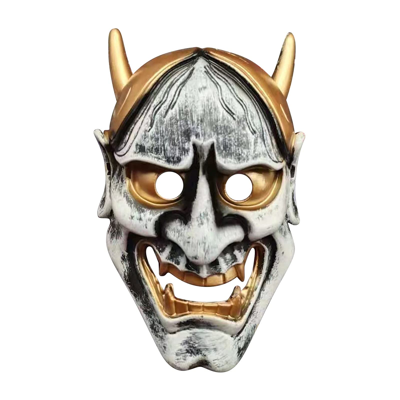 QQtangYA Halloween Retro Bronzing Dyeing Face-Lift Mask - Blue One Size for Costume Party, Dance Party & Halloween Decorations - Perfect for Cosplay, Themed Events & Spooky Celebrations