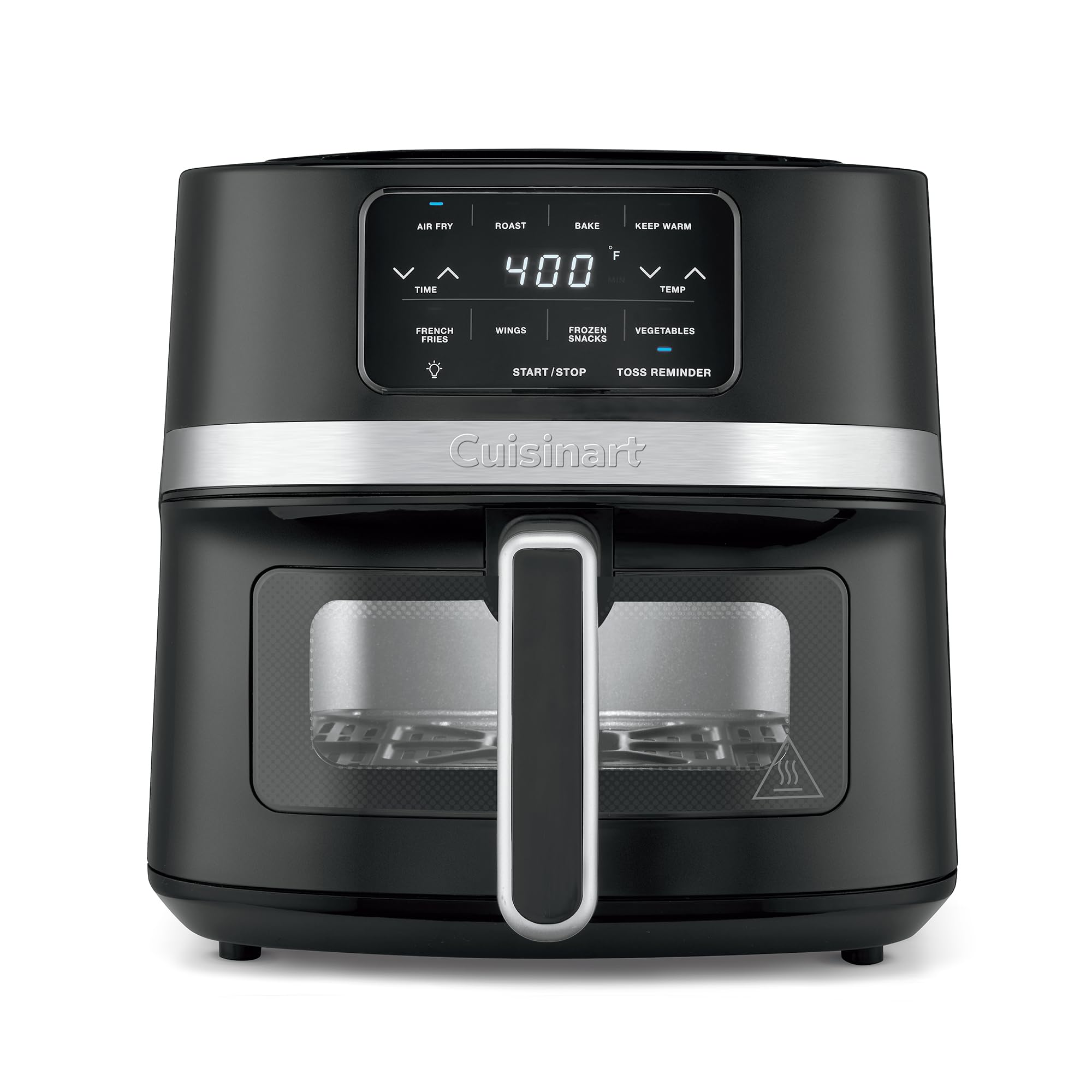 Cuisinart Air Fryer Oven 4.5-Qt Stainless Steel - 4 Presets for Roasting, Baking, Broiling & Air Frying with Keep Warm Function | Dishwasher Safe Basket | Perfect for Quick Family Meals, Healthy Cooking & Party Snacks | Model AIR-160 in Black