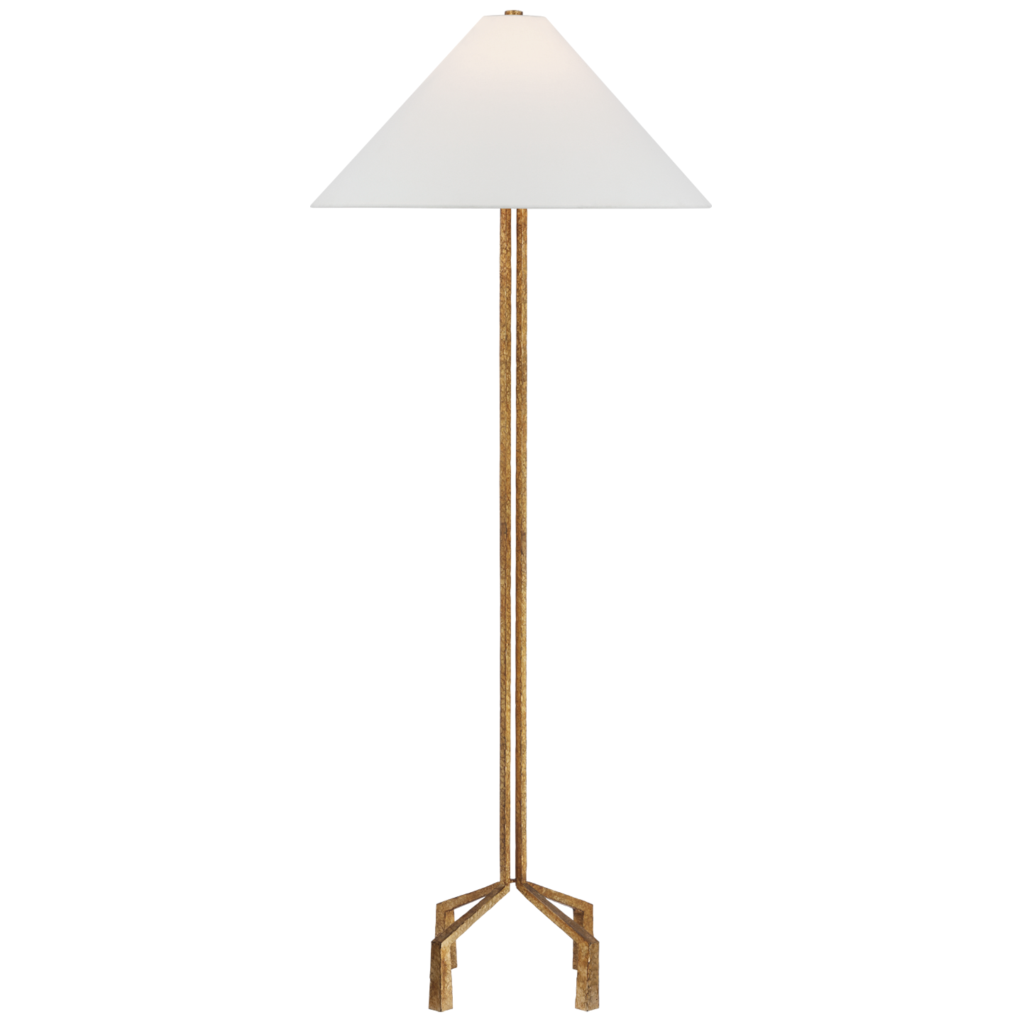 Clifford Modern Large Forged Iron Floor Lamp - Tall Standing Light for Living Room, Bedroom, or Office Decor