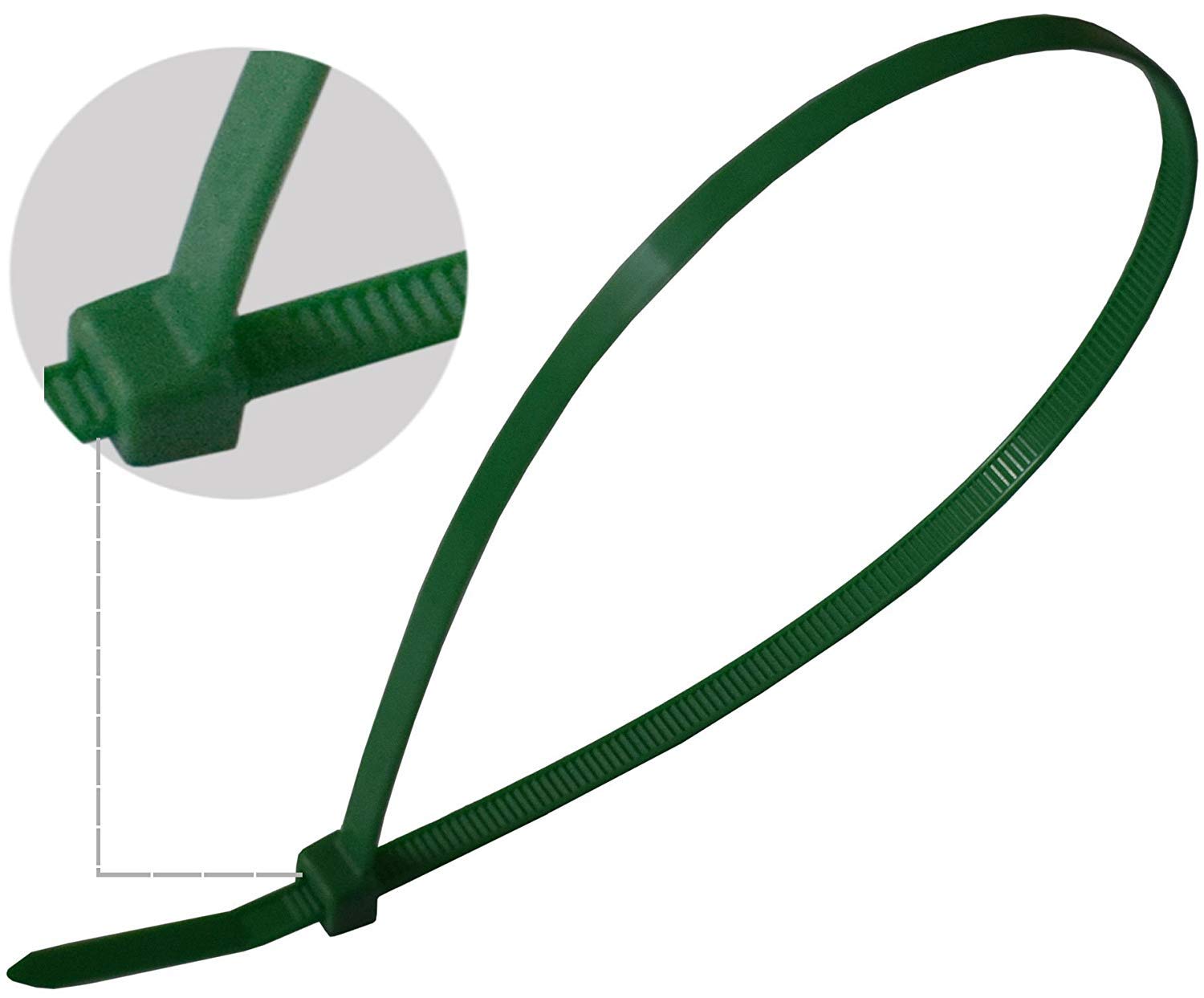 100 Pcs Heavy Duty Nylon Cable Zip Ties 16 Inch - 120 lbs Strength Self-Locking Wire Ties for Organizing Cables, Wires, Home, Office & Garden Use - Perfect for Electrical Work, DIY Projects & Outdoor Applications (Green)