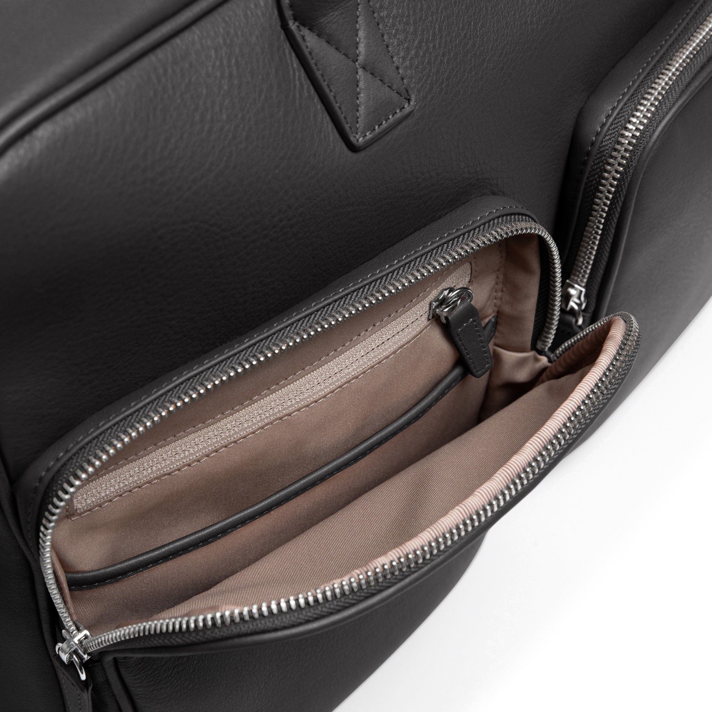 Warren Large Brief Bag Black Onyx - Premium Leather Business Tote for Work, Travel & Office - Stylish Laptop Bag for Professionals & Commuters
