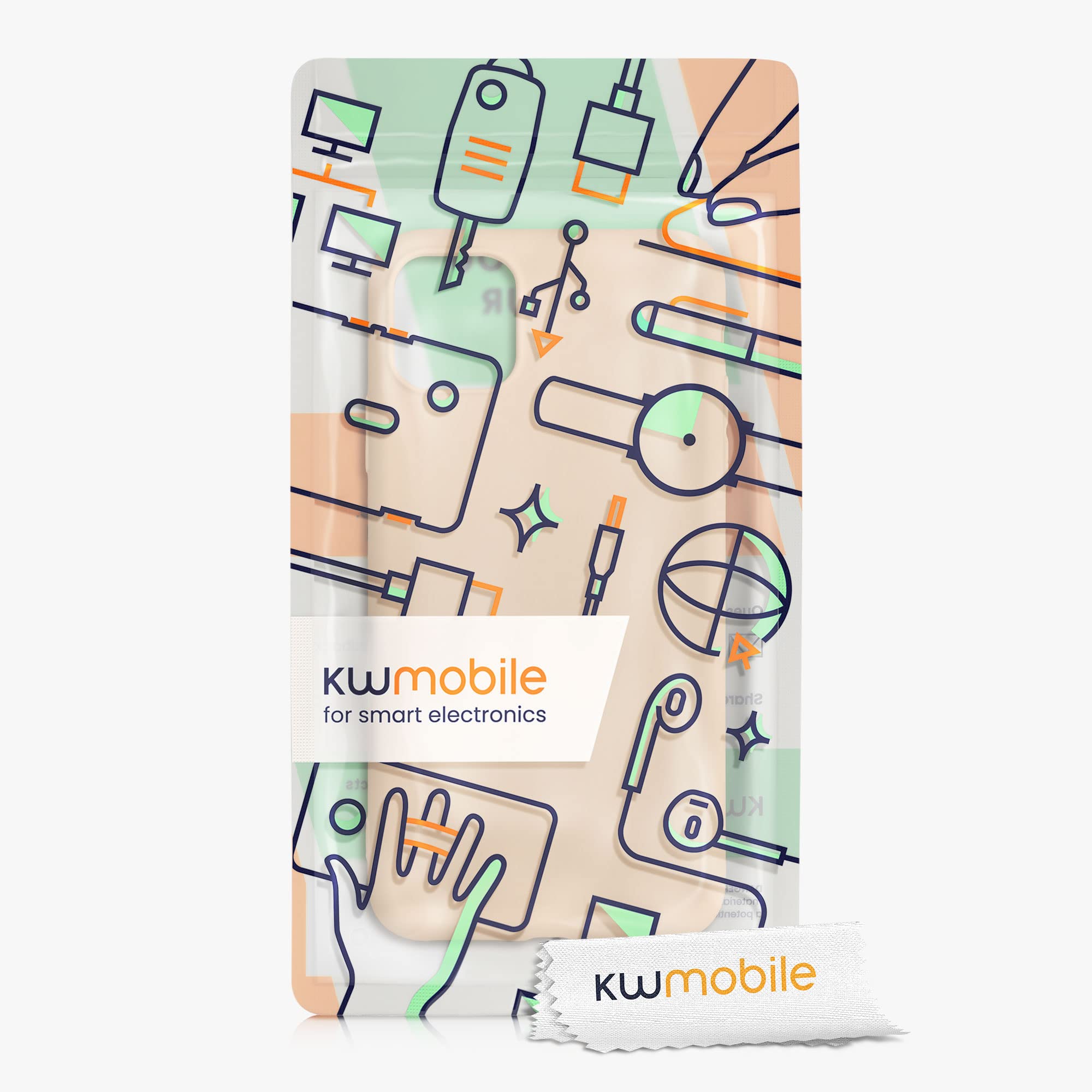 kwmobile Slim Protective TPU Silicone Case for Apple iPhone 11 Pro Max - Soft Mother of Pearl Design - Perfect for Everyday Use, Work & Travel Protection