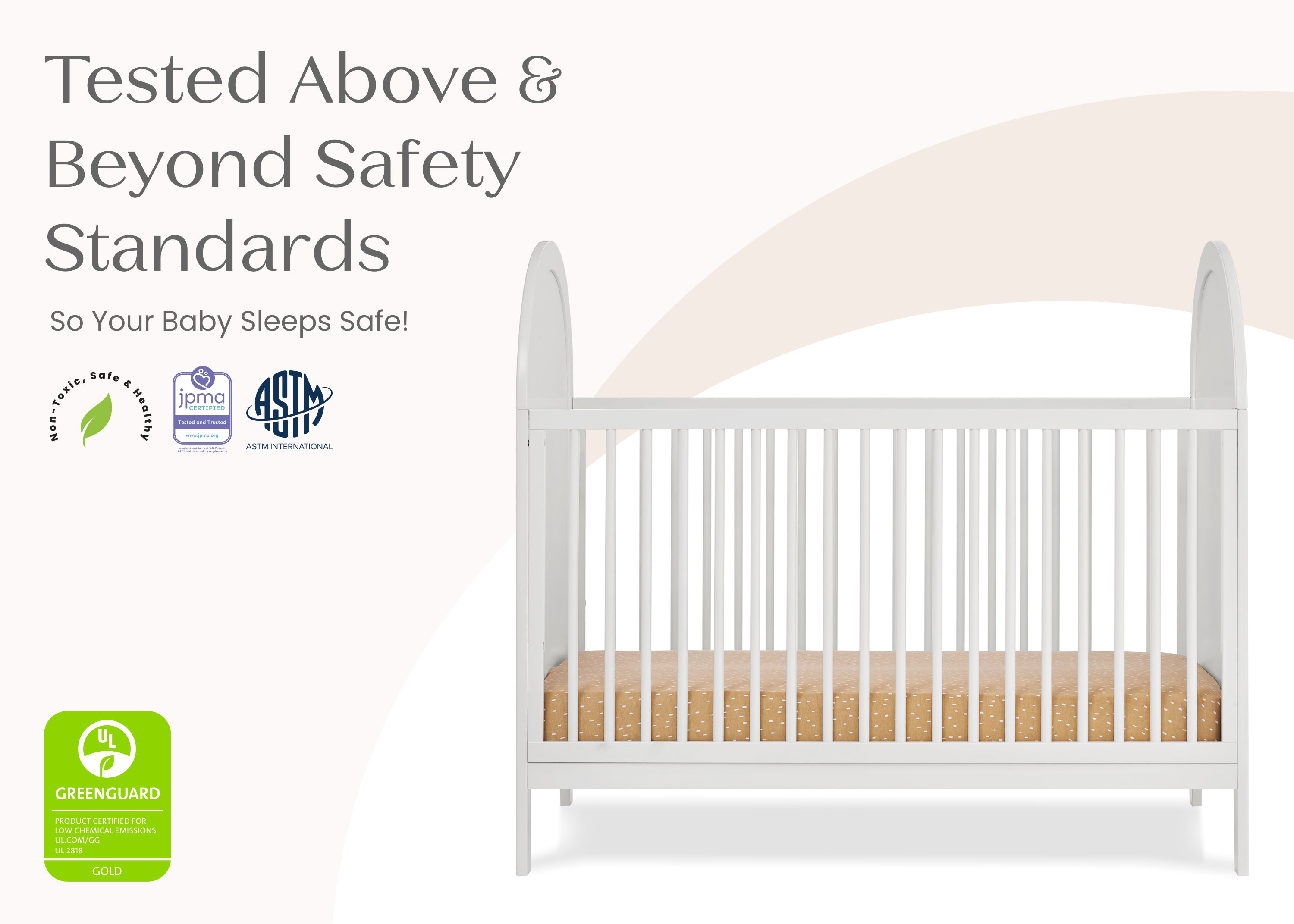 Eloise 4-in-1 Convertible Baby Crib - Toddler Bed, Daybed & Full-Size Bed Conversion - Safe Nursery Furniture for Newborns to Teens - Perfect for Bedrooms, Daycare & Guest Rooms